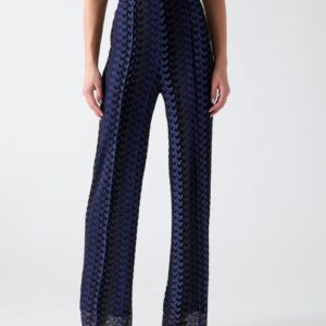 striped flare pants