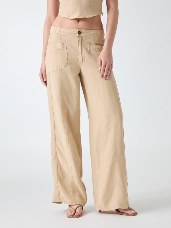 linen blend pants