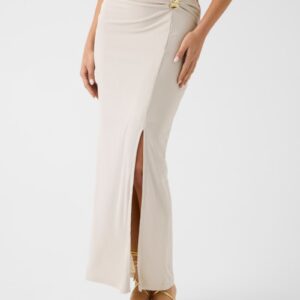 draped pencil skirt