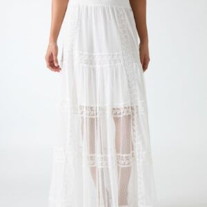 lace maxi skirt