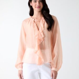 ruffled blouse