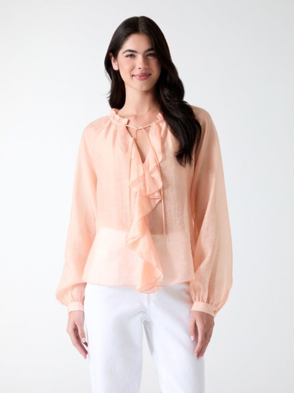 ruffled blouse
