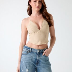 linen blend top