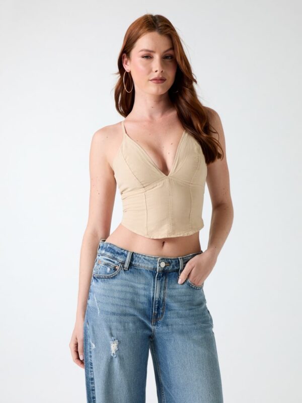 linen blend top