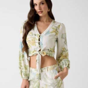 linen blend blouse