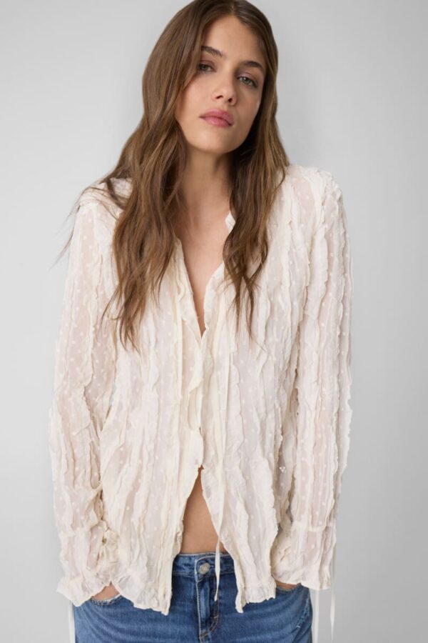 ruched blouse