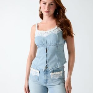 denim bustier