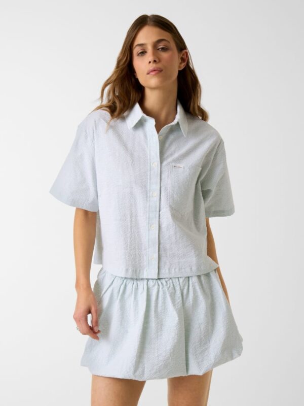 checked boxy shirt