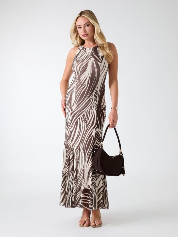 mesh maxi dress