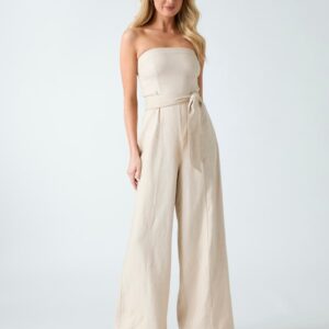 linen blend jumpsuit