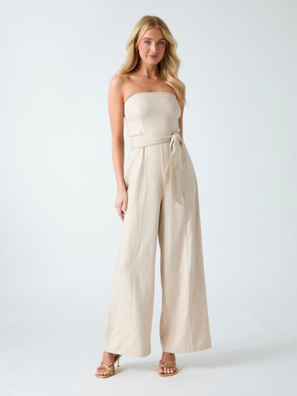 linen blend jumpsuit