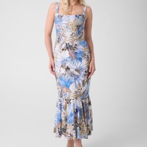 linen blend dress