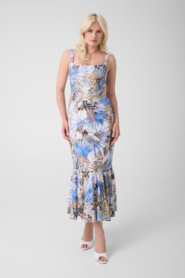 linen blend dress