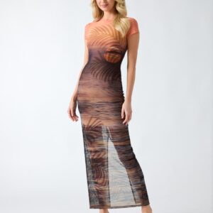 printed long dress