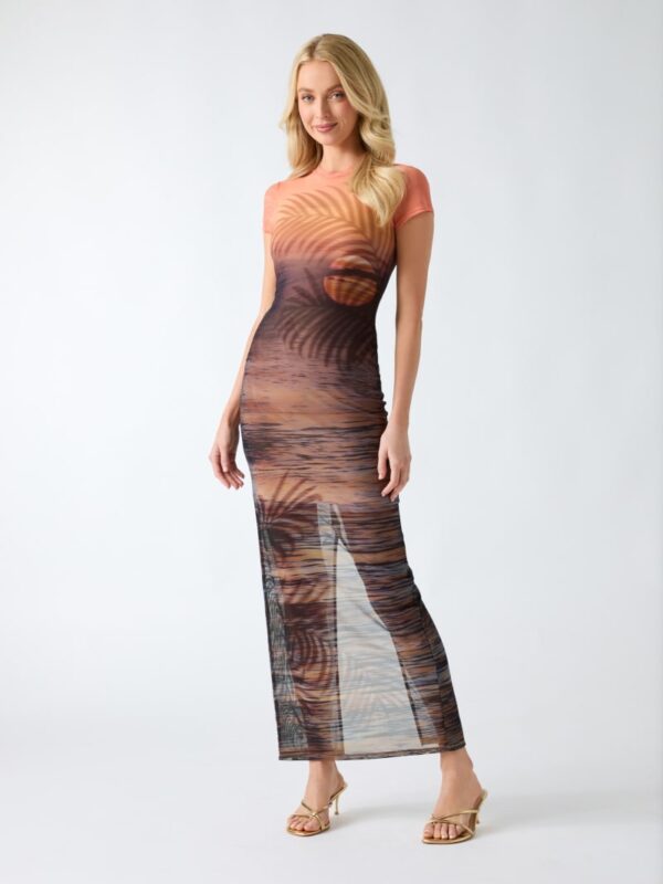 printed long dress