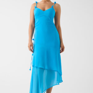 ruffled long dress