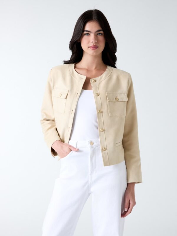 faux suede jacket