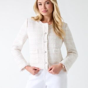 ladies woven jkt