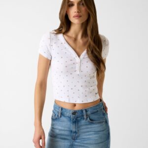 floral print top