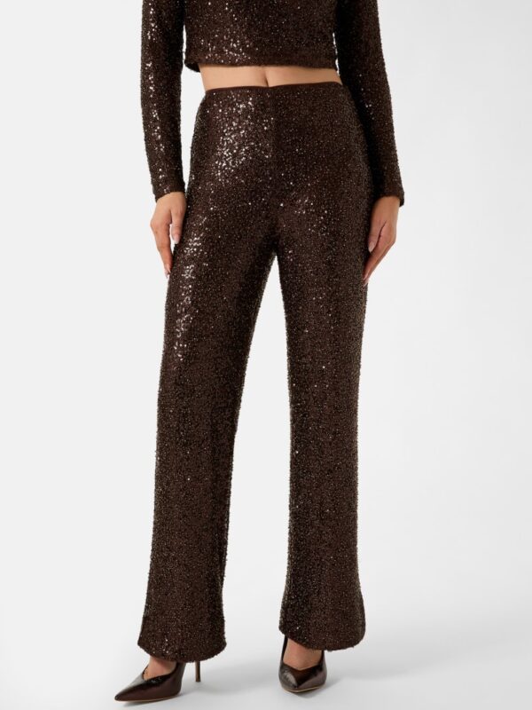 sequins flare pants
