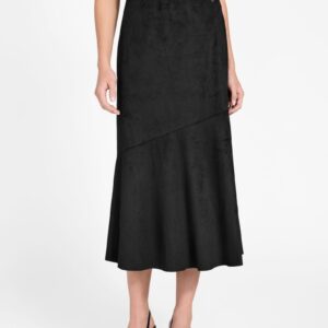 suede long skirt