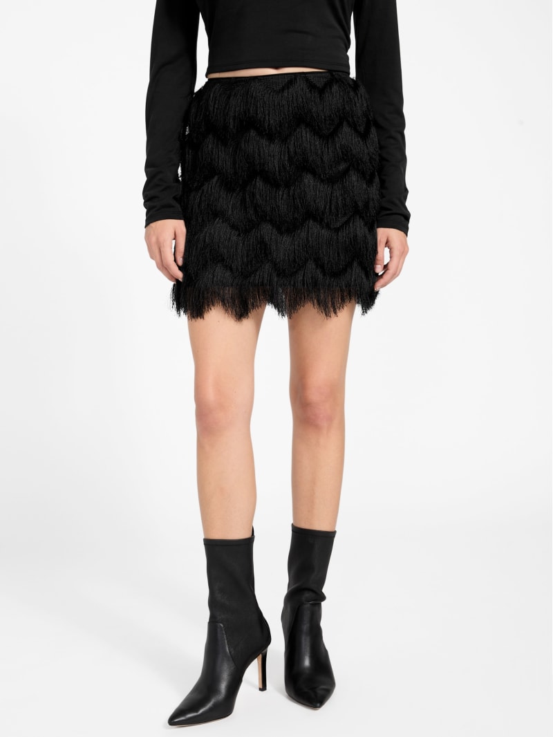 alyna fringe mini skirt alyna fringe mini skirt