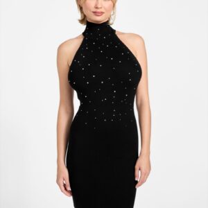 eco minara rhinestone sweater dress