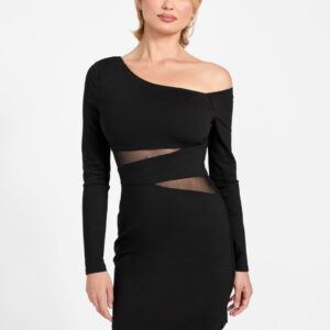 eco noel mesh cutout dress