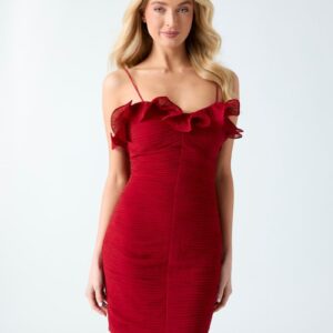 chiffon mini dress