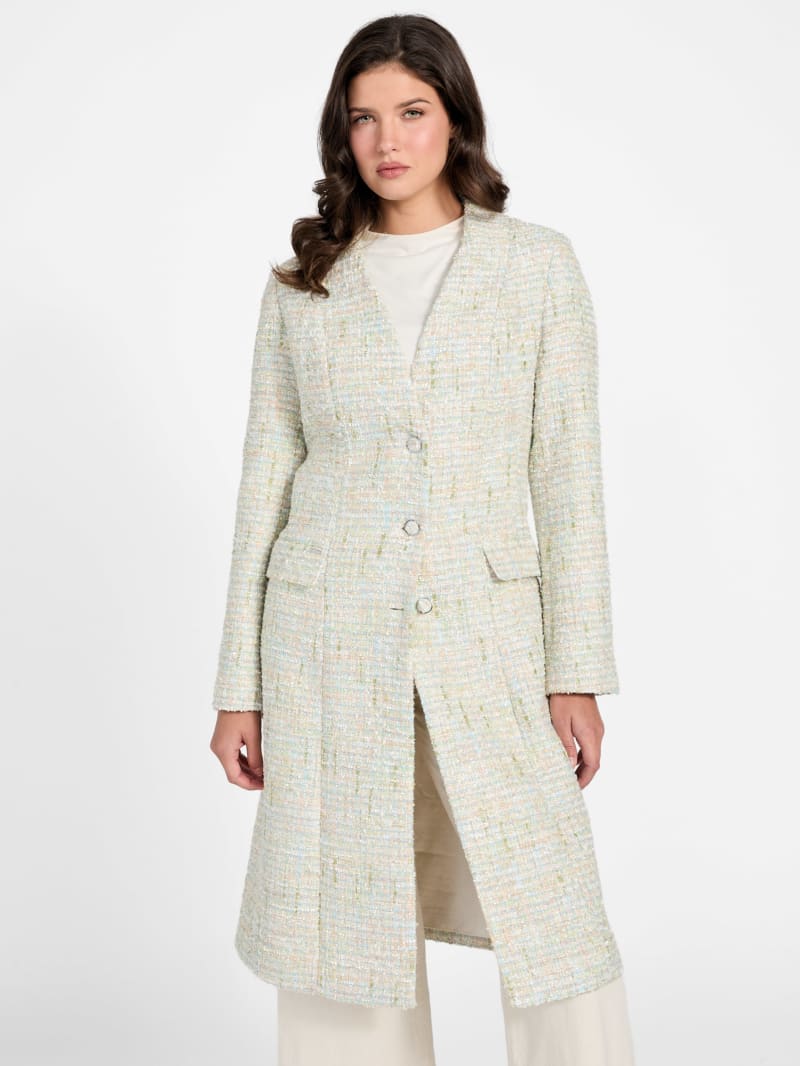 tweed long coat tweed long coat