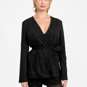 mila belted blazer