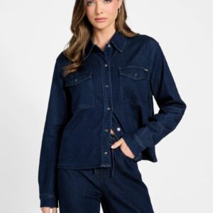 lyocell blend shacket