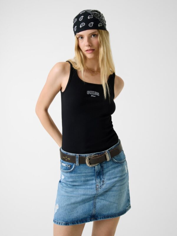 embroidered logo slim tank