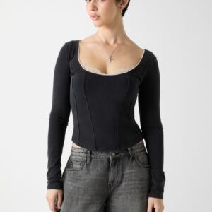 guess originals eco corset top