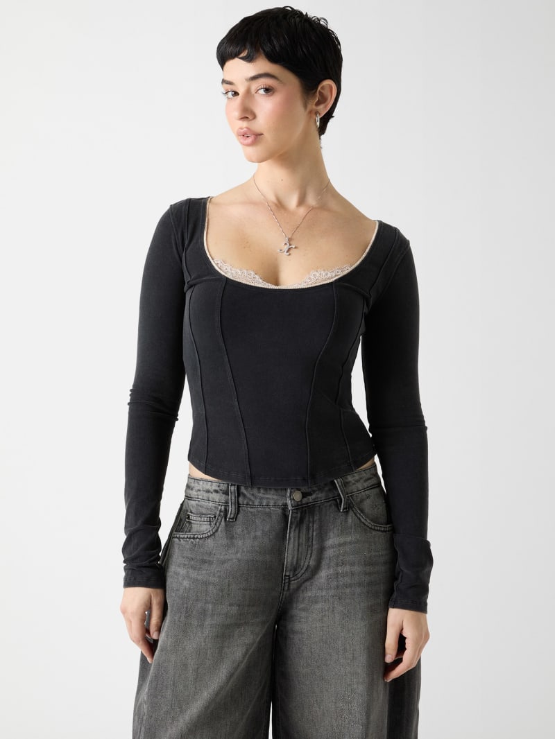 guess originals eco corset top guess originals eco corset top