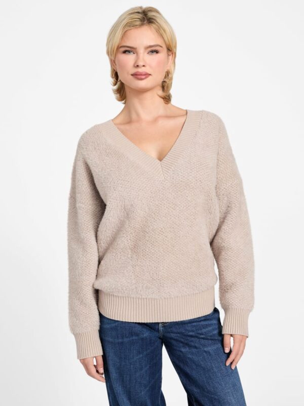 lydia oversized fuzzy sweater