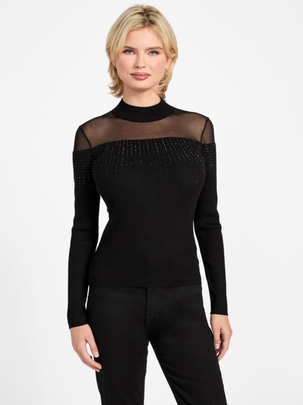 eco jeena rhinestone sweater