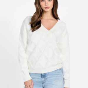 zoe diamond knit sweater