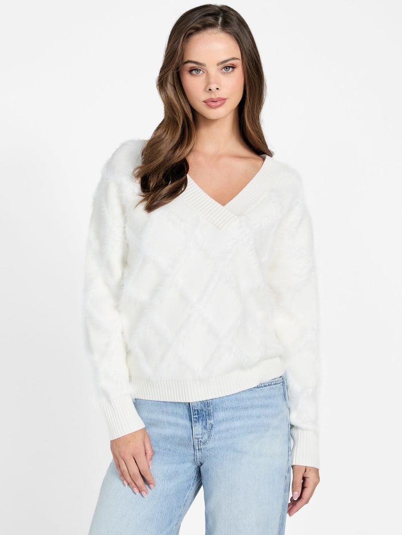 zoe diamond knit sweater zoe diamond knit sweater