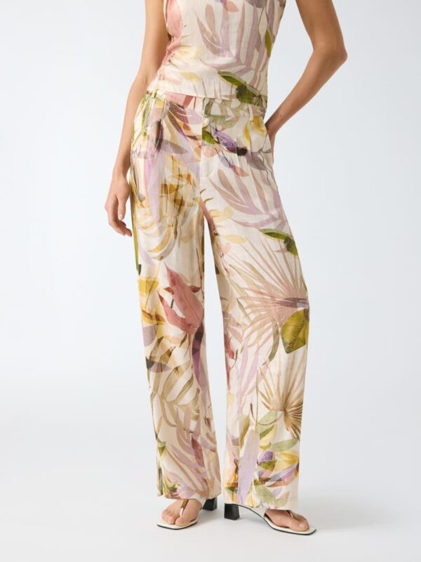 linen blend pants