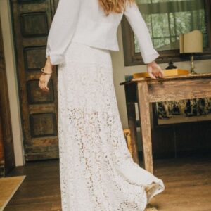 lace maxi skirt