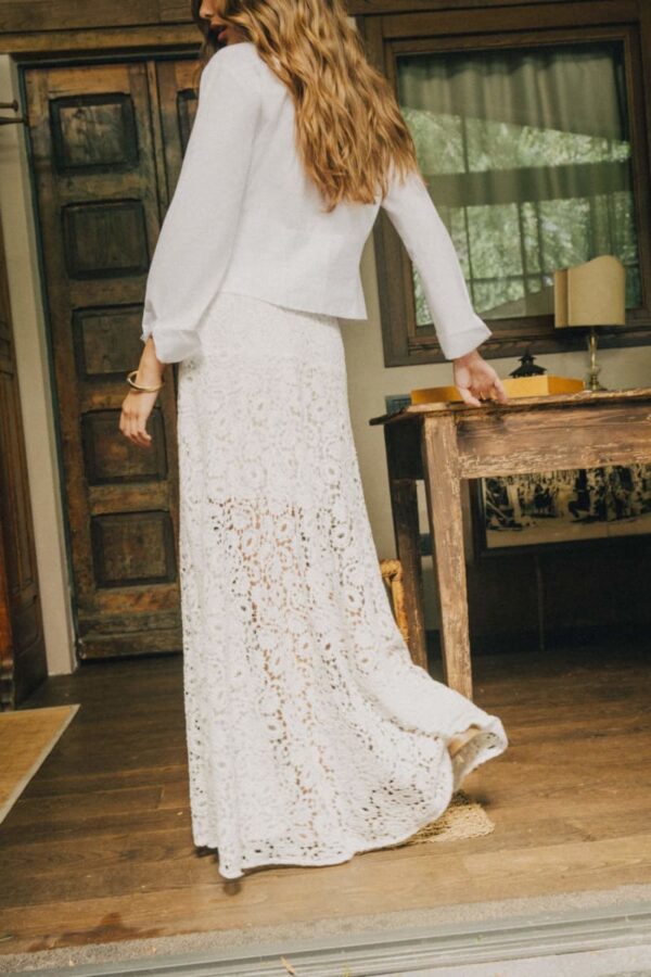 lace maxi skirt