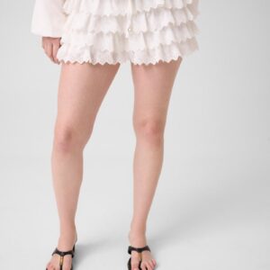 embroidered shorts