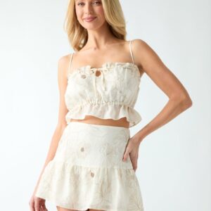 sequins cropped top