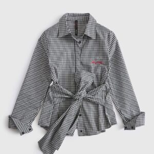printed bow shirt