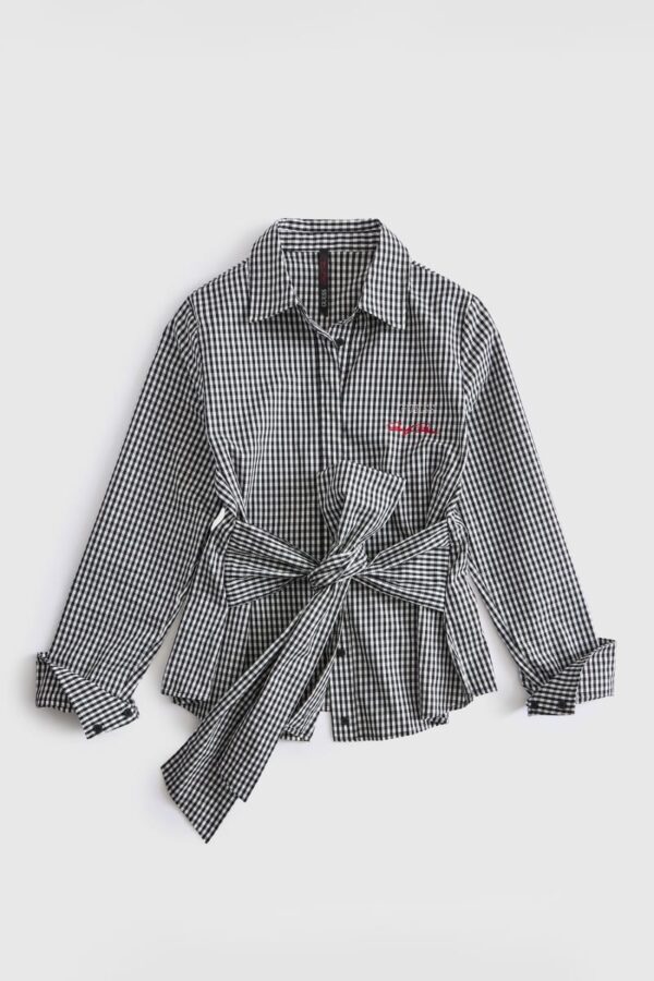 printed bow shirt