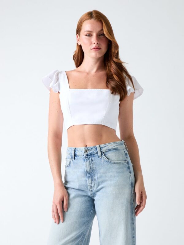 bow cropped top