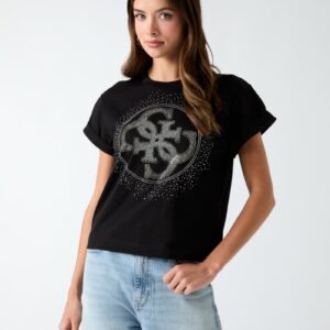 rhinestones logo t shirt