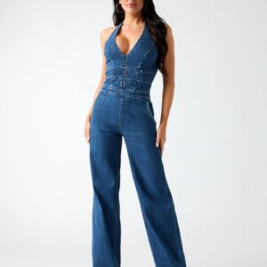 denim jumpsuit
