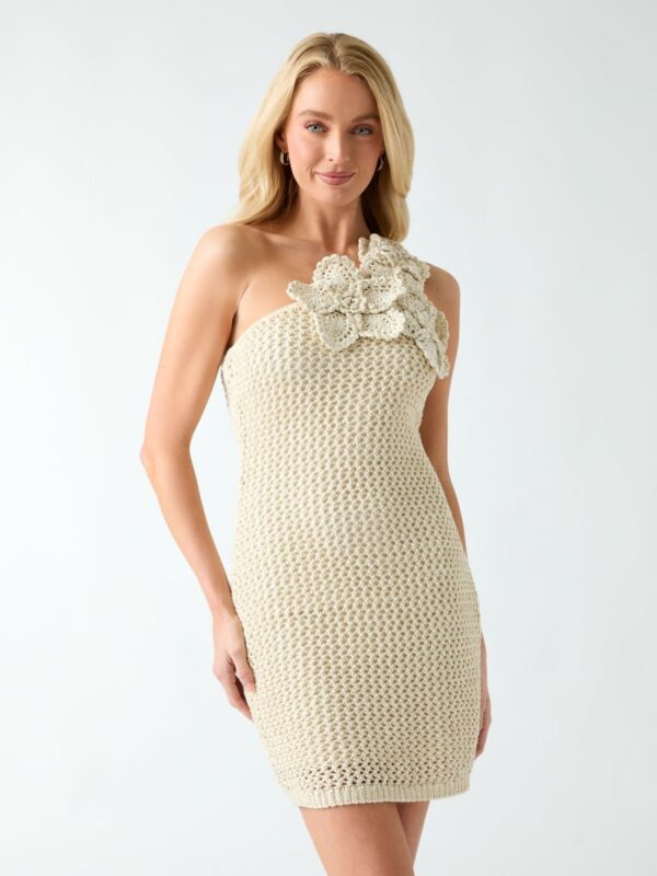 crochet flowers dress